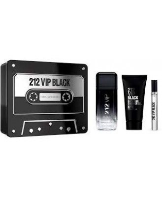 212 VIP BLACK FOR MEN ( EDP 100 ML+ EDP 10 ML +BSG100 ML )